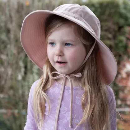 Current Tyed - Long Brim Water Bucket Hat | Blush