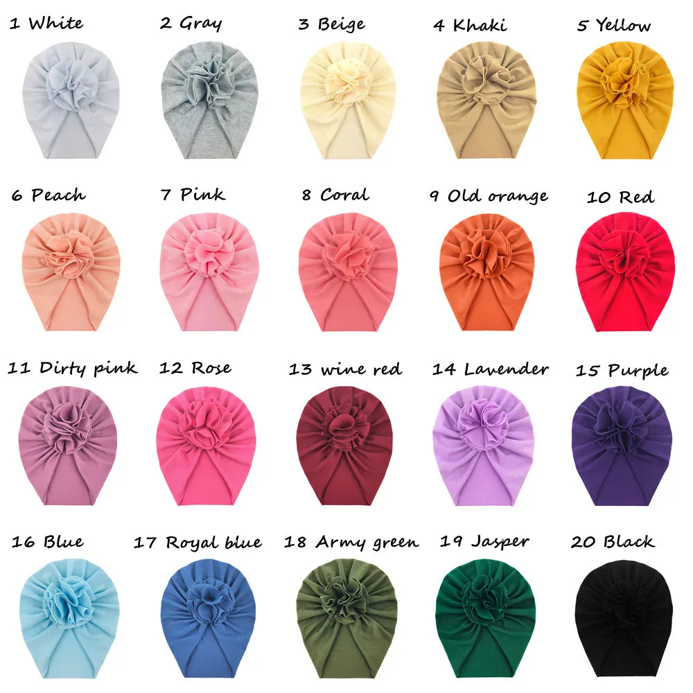 Cute Ruffle Ball Turban / Cap