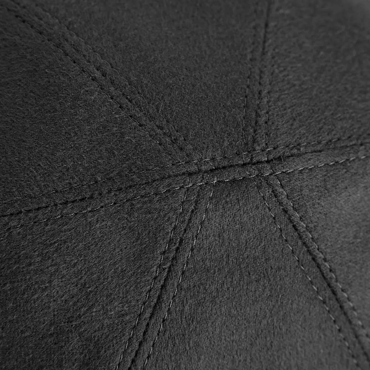Dark Navy Wool & Cashmere Blend Baseball Cap