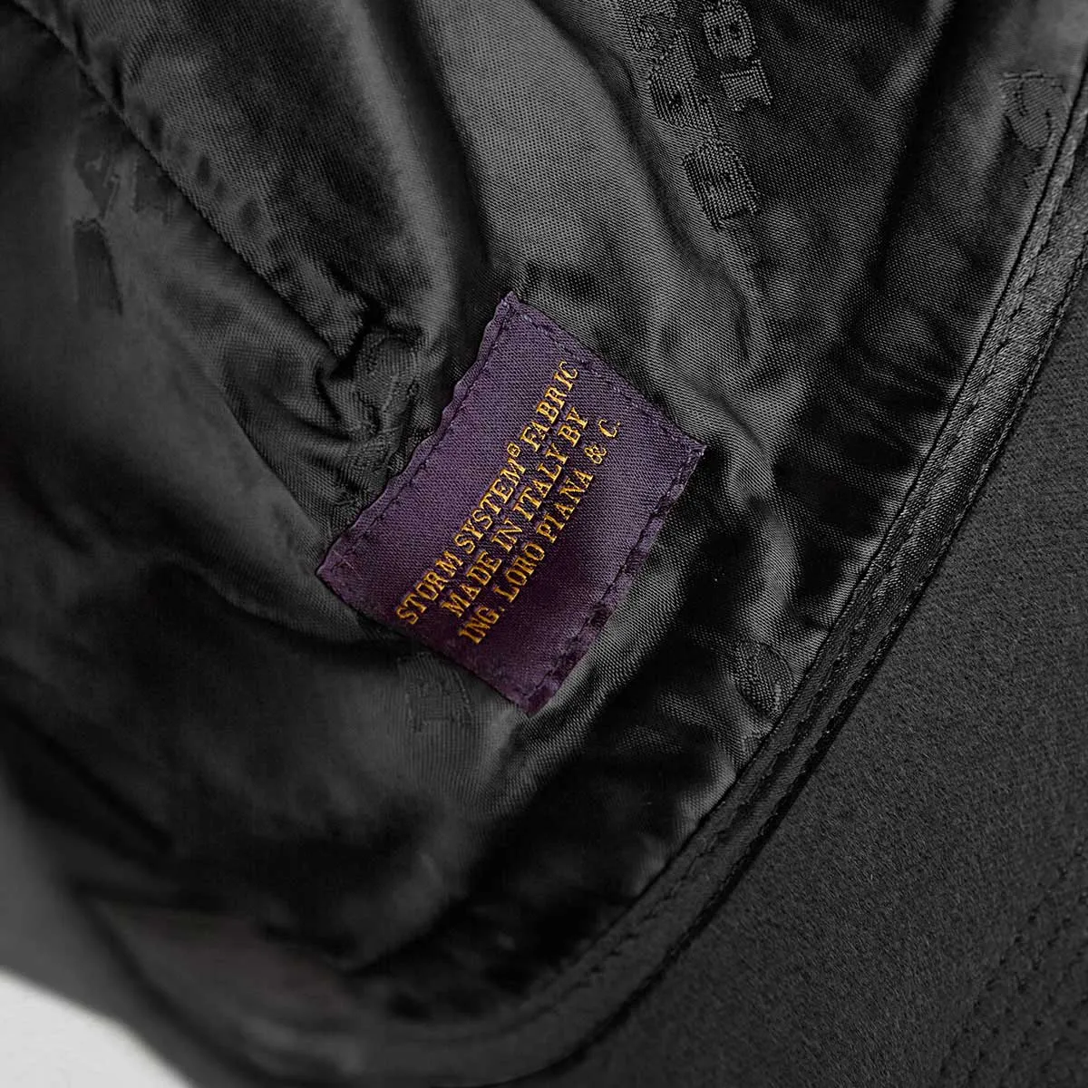 Dark Navy Wool & Cashmere Blend Baseball Cap