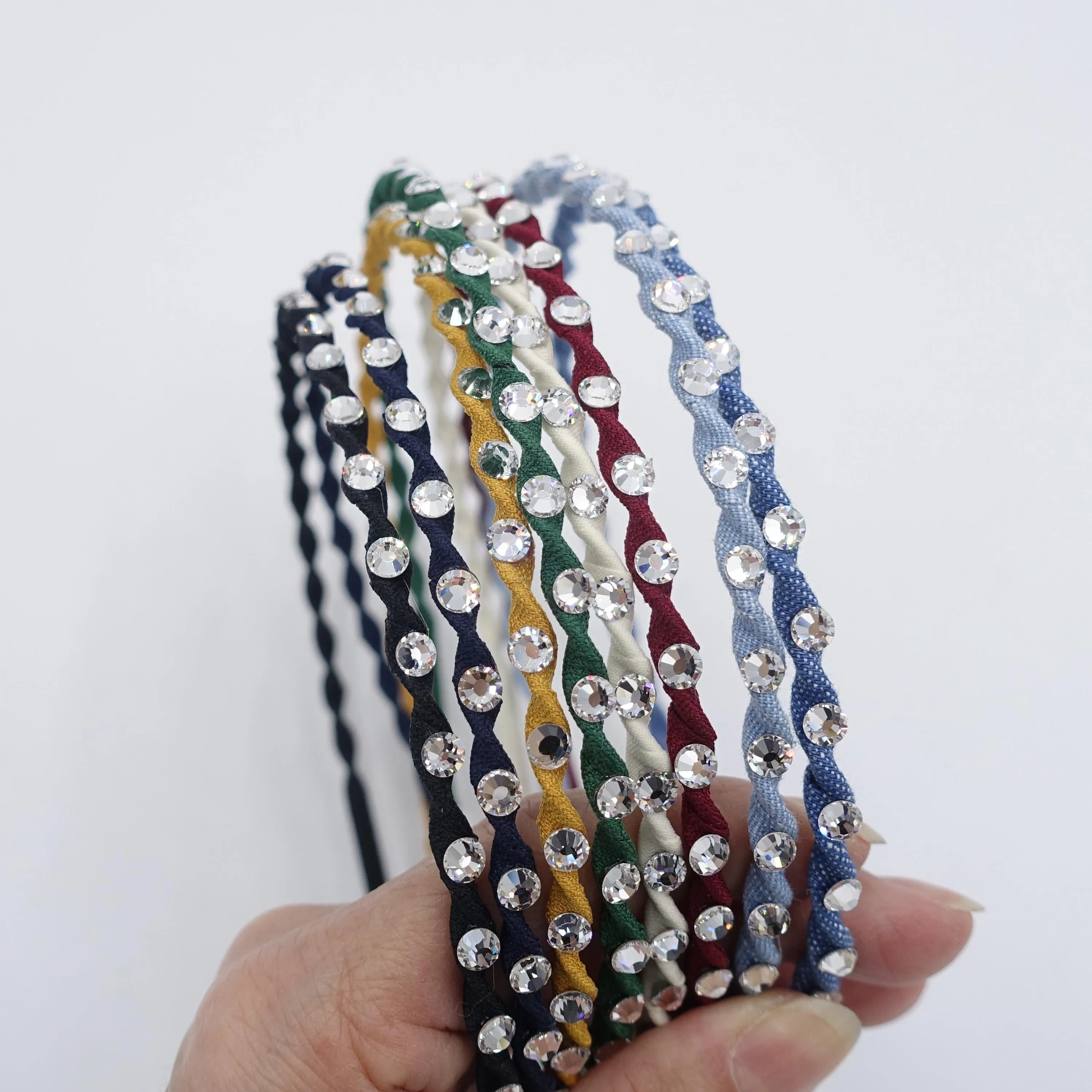 dazzling thin headband, twist headband , casual headband for women