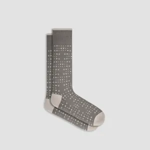Dotted Cashmere Mid-Calf Socks