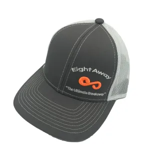 Eight Away Grey Cap with White Mesh