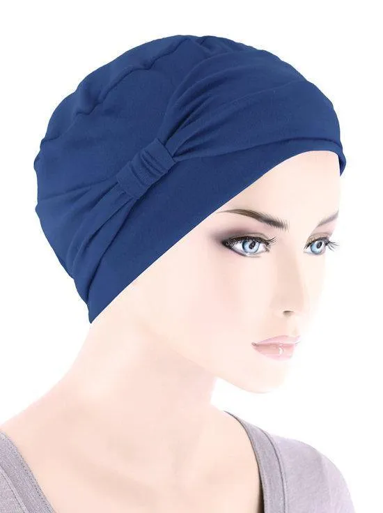 FERDINAND'S TURBANS ULTRA SOFT CAP WITH BOW
