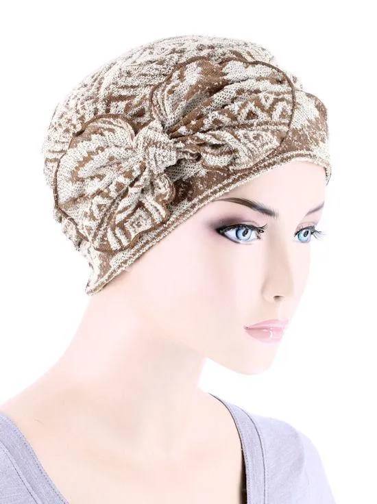 FERDINAND'S TURBANS ULTRA SOFT CAP WITH BOW