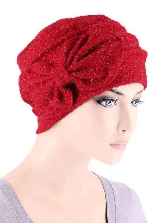 FERDINAND'S TURBANS ULTRA SOFT CAP WITH BOW