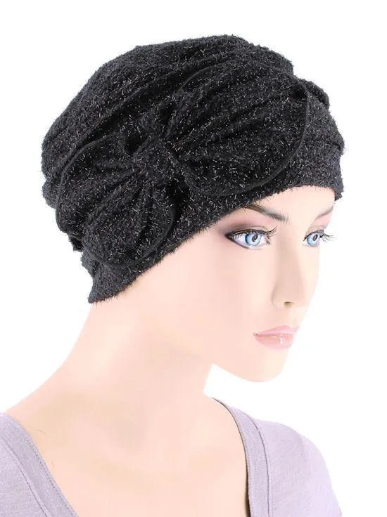 FERDINAND'S TURBANS ULTRA SOFT CAP WITH BOW