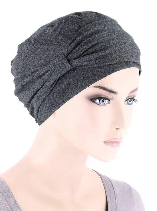 FERDINAND'S TURBANS ULTRA SOFT CAP WITH BOW
