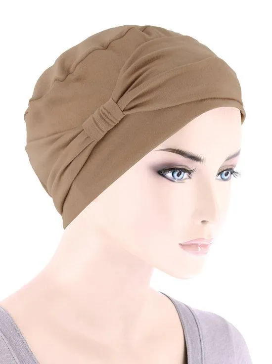 FERDINAND'S TURBANS ULTRA SOFT CAP WITH BOW