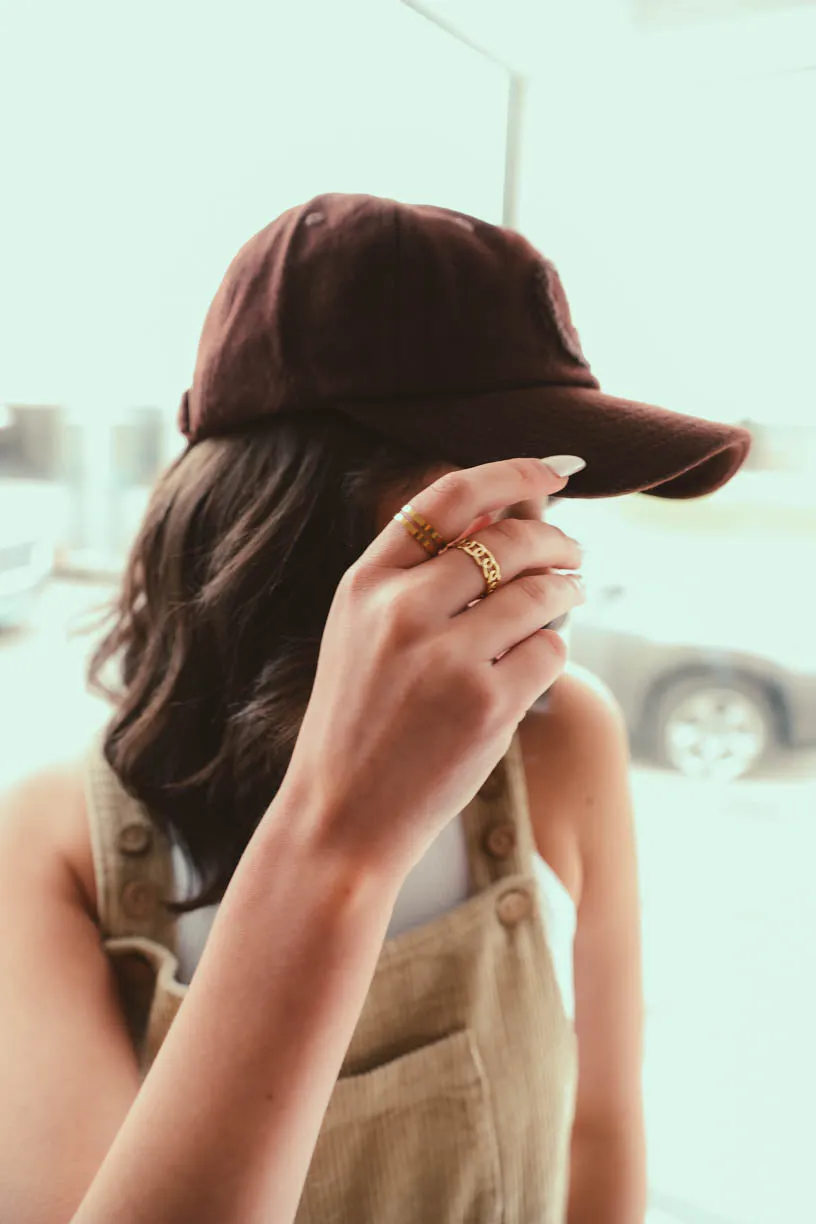 Gigi Pip: CARSON FELT BALL CAP