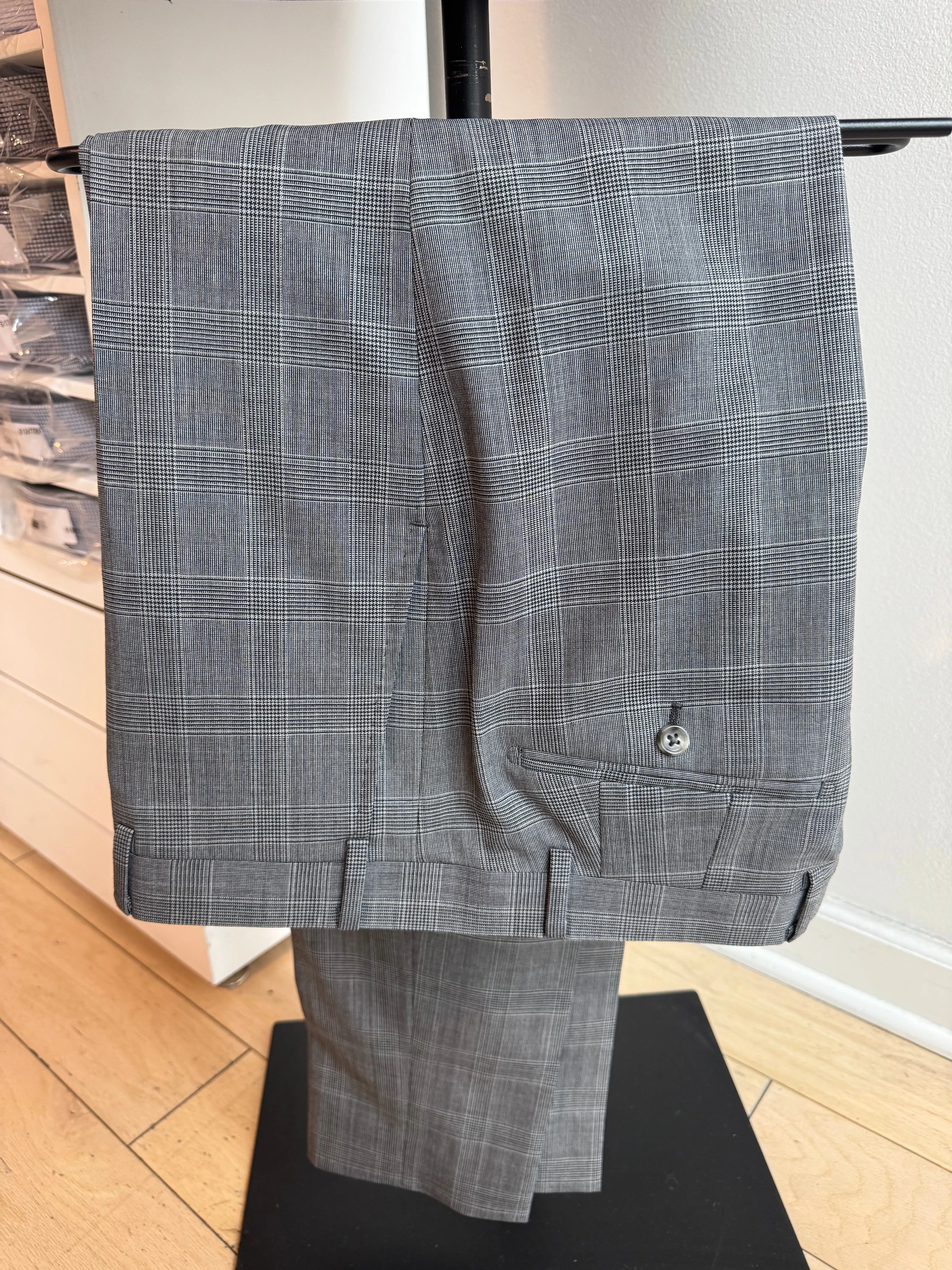 Gray & Black Glen Plaid Suit