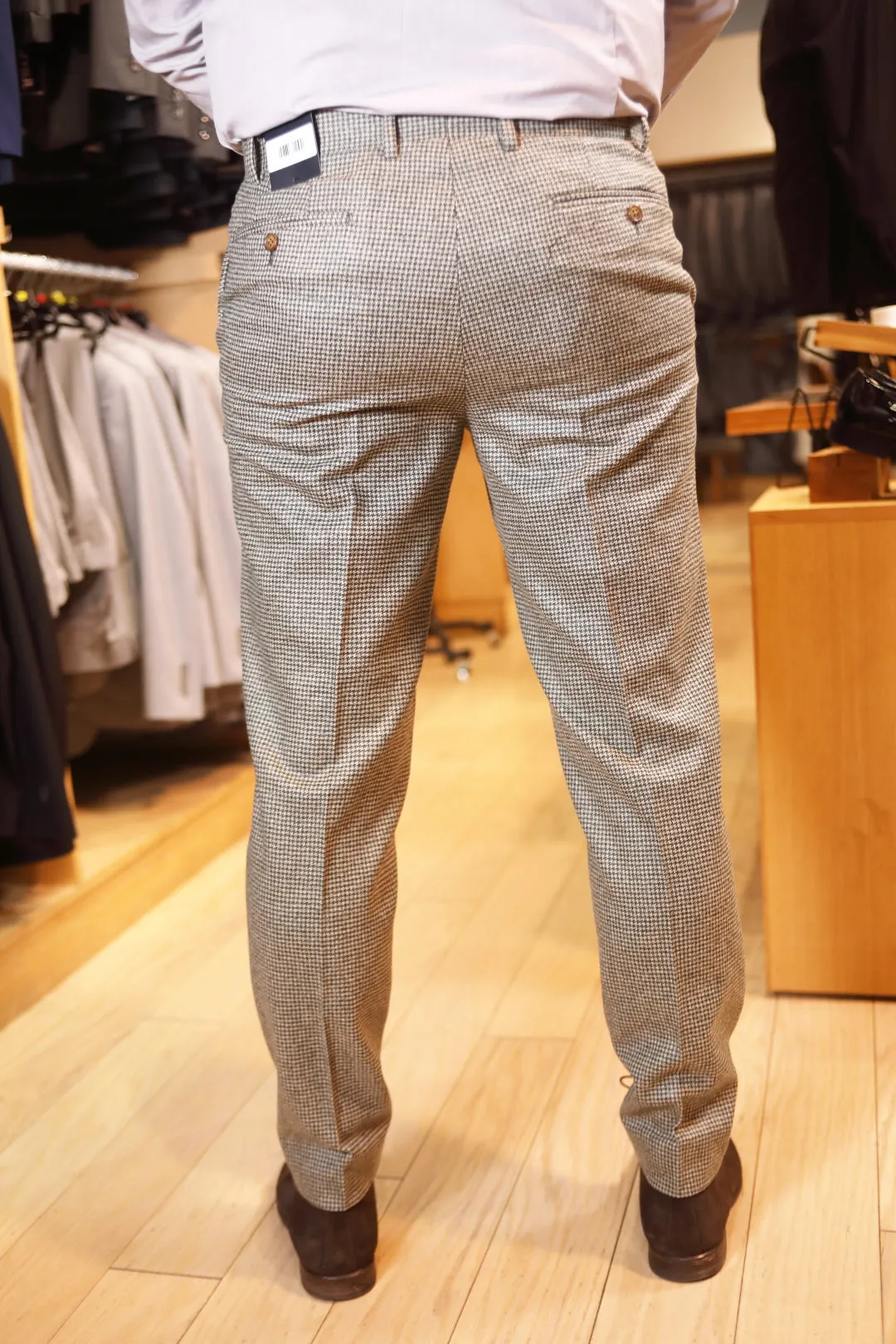 Green & Cream Houndstooth Premium Pants