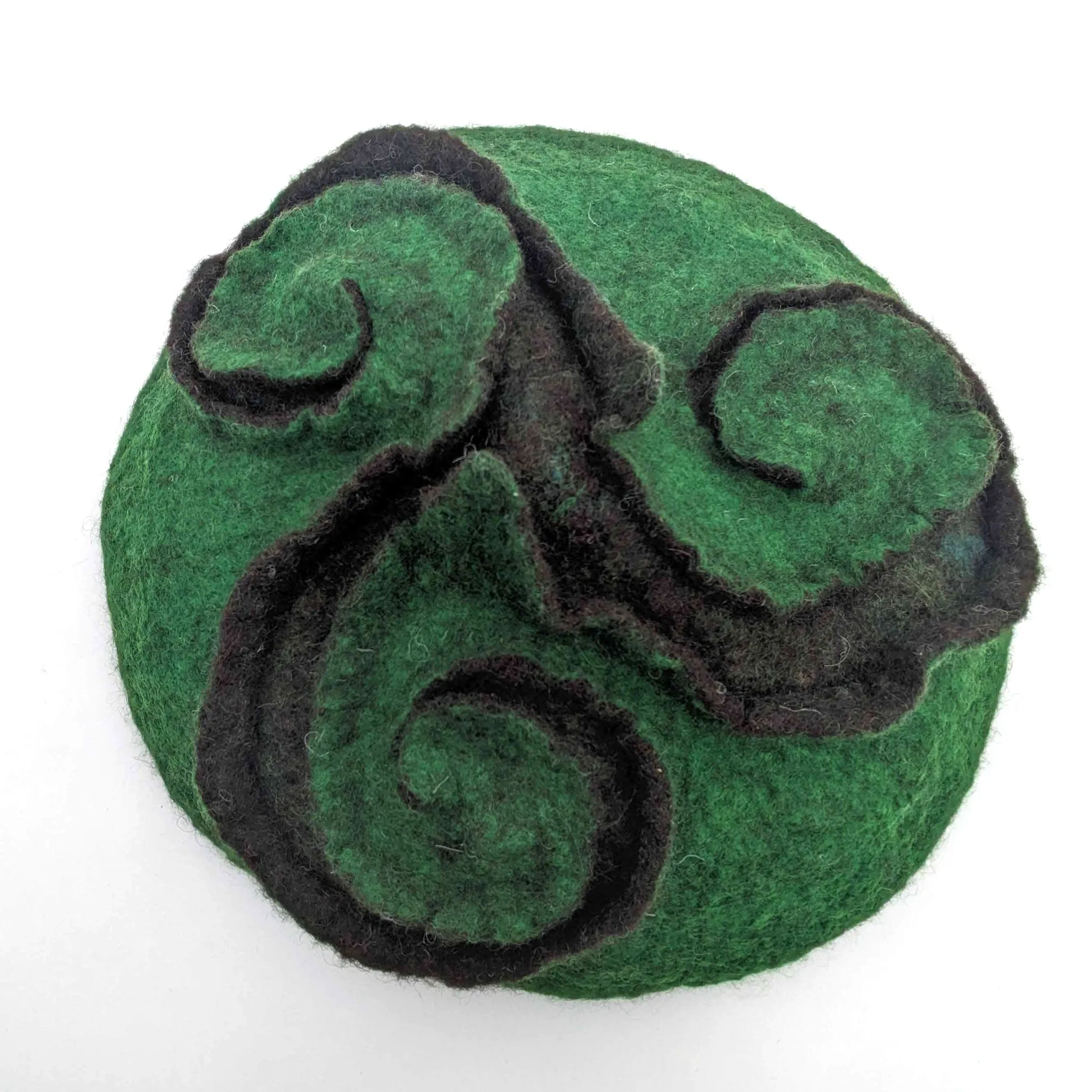 Green Triskel Fascinator Beret