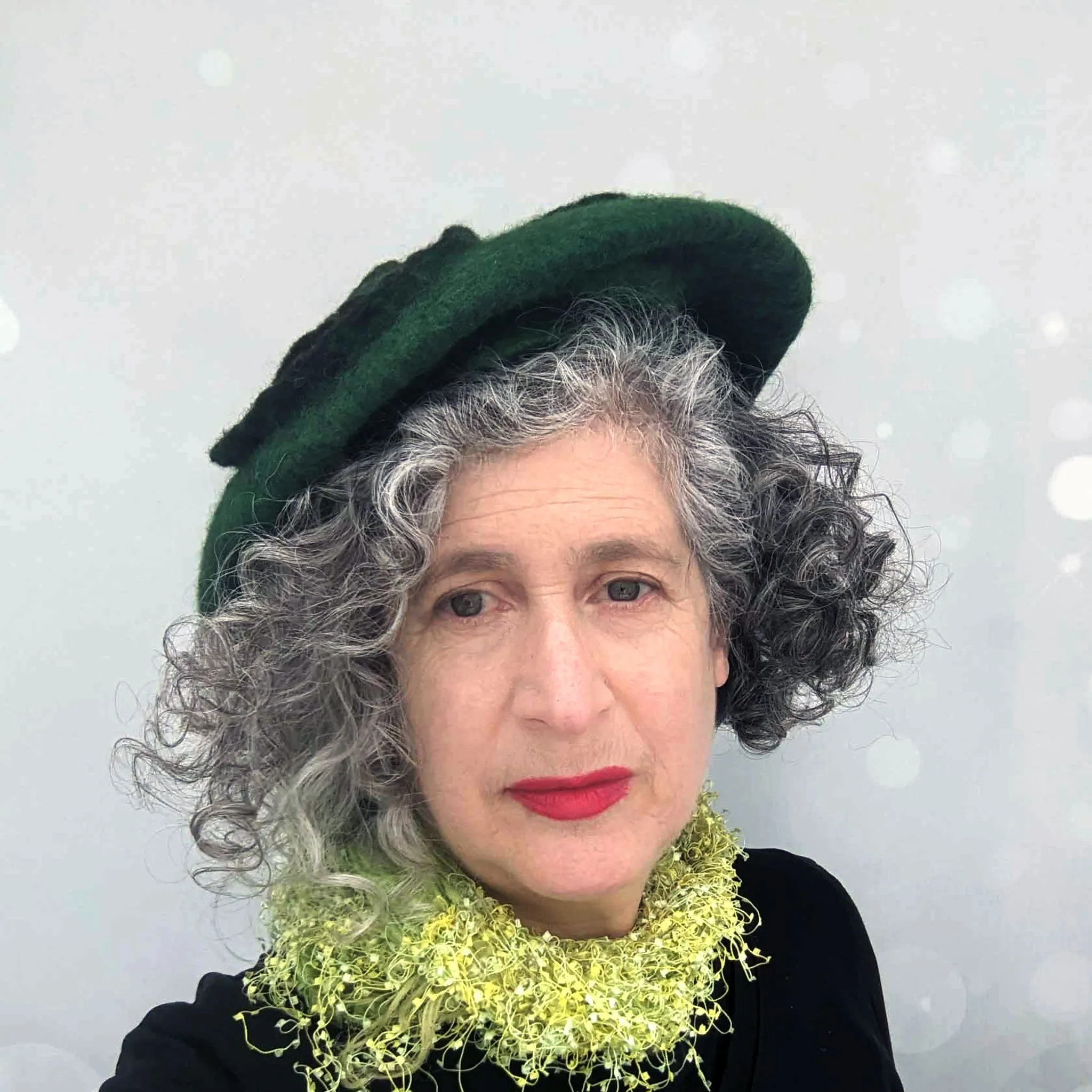 Green Triskel Fascinator Beret