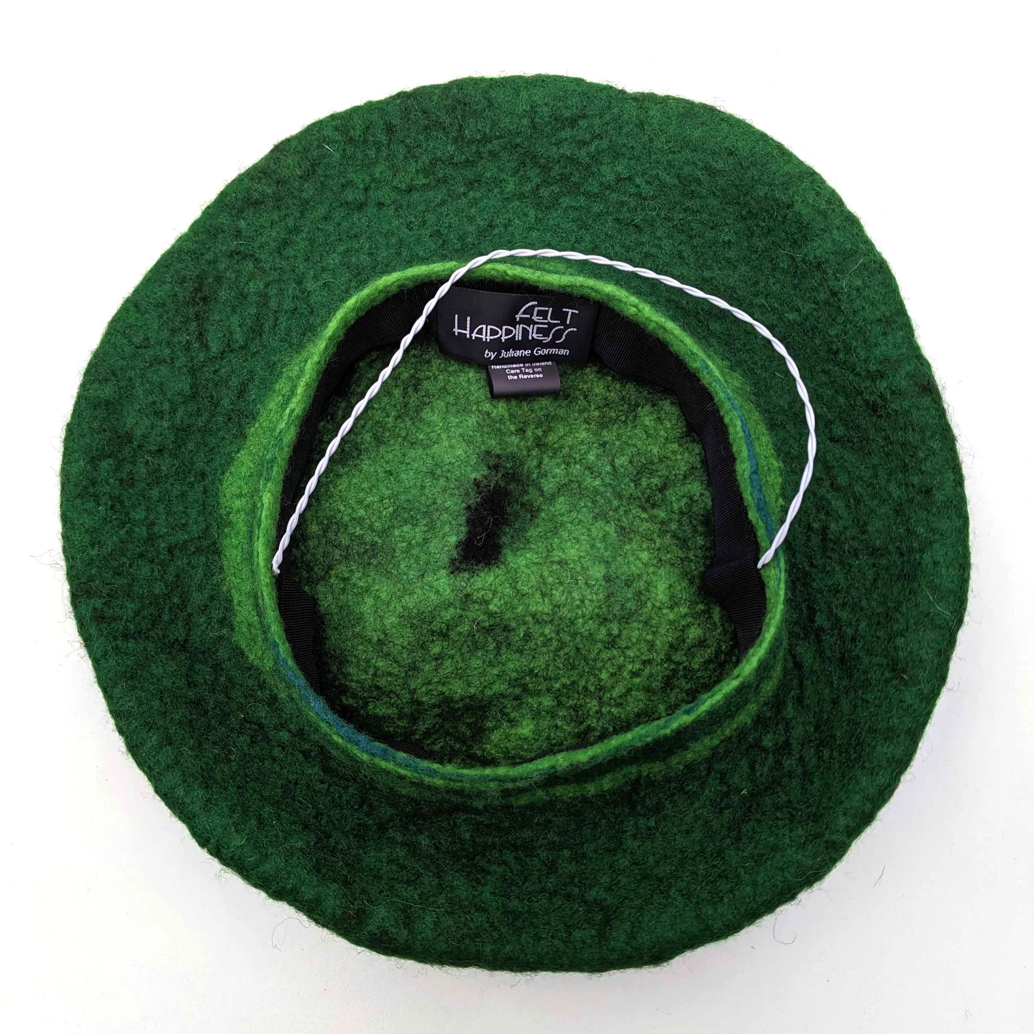 Green Triskel Fascinator Beret