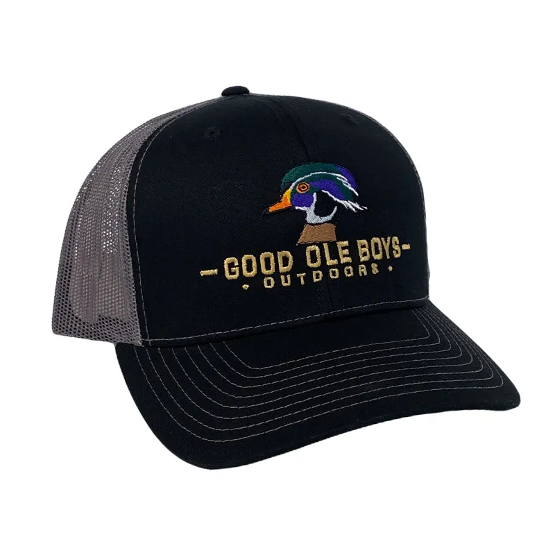 Grey and Black Woodie Trucker