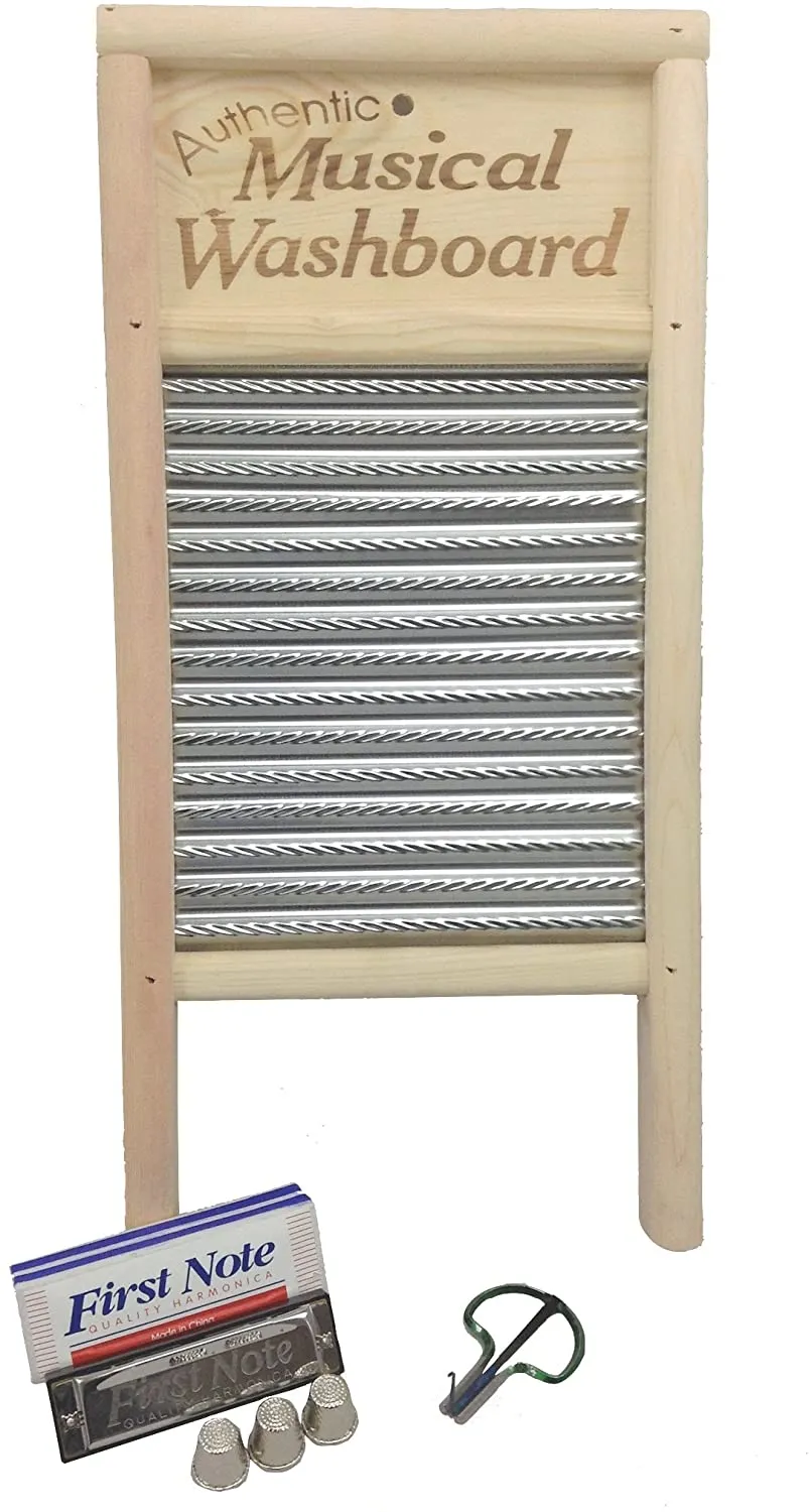 Grover Trophy First Note FN85 Country Jamboree Set (Washboard, Harmonica, Jaw Jarp & More