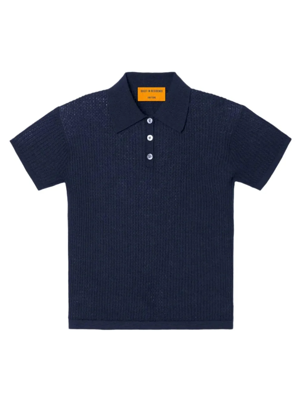 Guest in Residence Shrunken Polo Shirt in Midnight