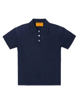 Guest in Residence Shrunken Polo Shirt in Midnight