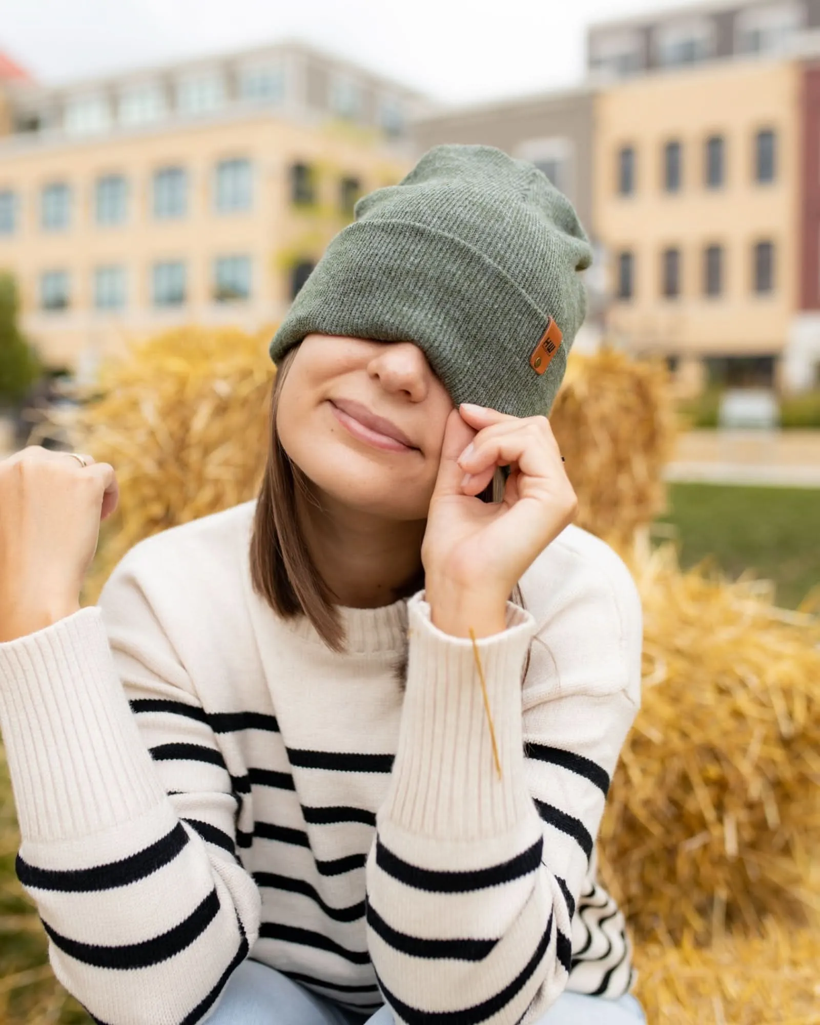 HAAKWEAR Knit Cuffed Beanie - Forest Green