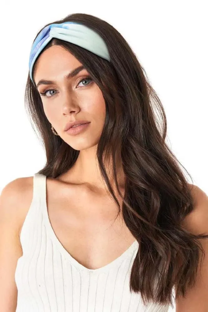 Huachi Boho Headbands for Women - Tie Dye Soft Elastic Turban Hair Wraps, Summer Hair Accessories for Girls