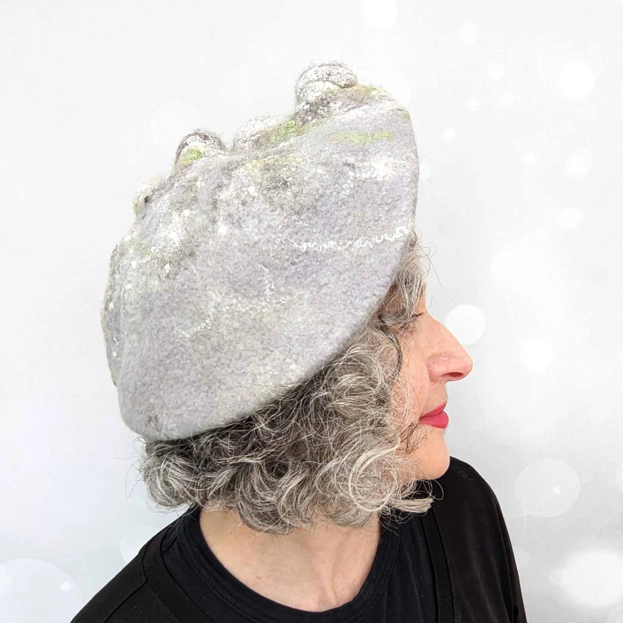Irish Stone Wall Felted Beret