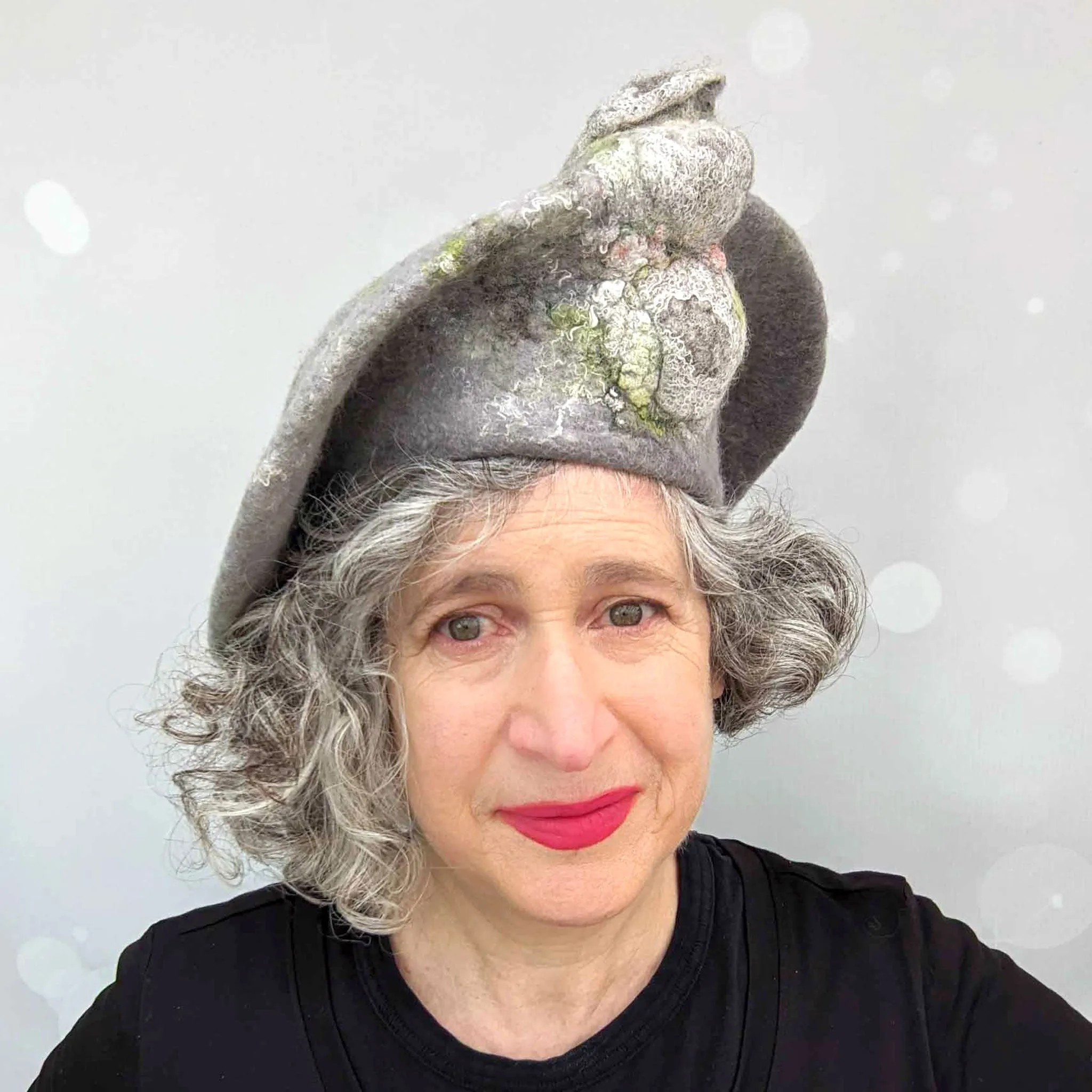 Irish Stone Wall Felted Beret