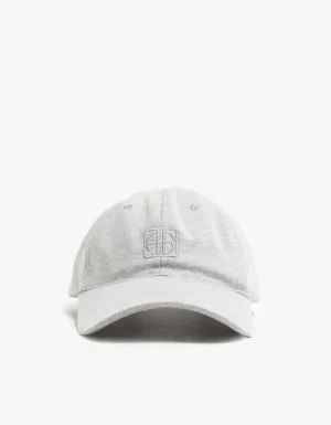 Jeremy Baseball Cap Framed Monogram - Heather Grey