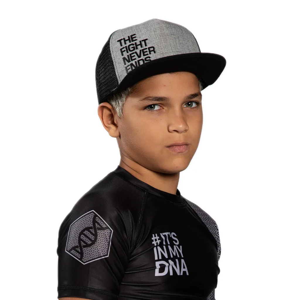 JIU JITSU CLASSIC  SNAPBACK HAT BRAUS - THE FIGHT NEVER ENDS