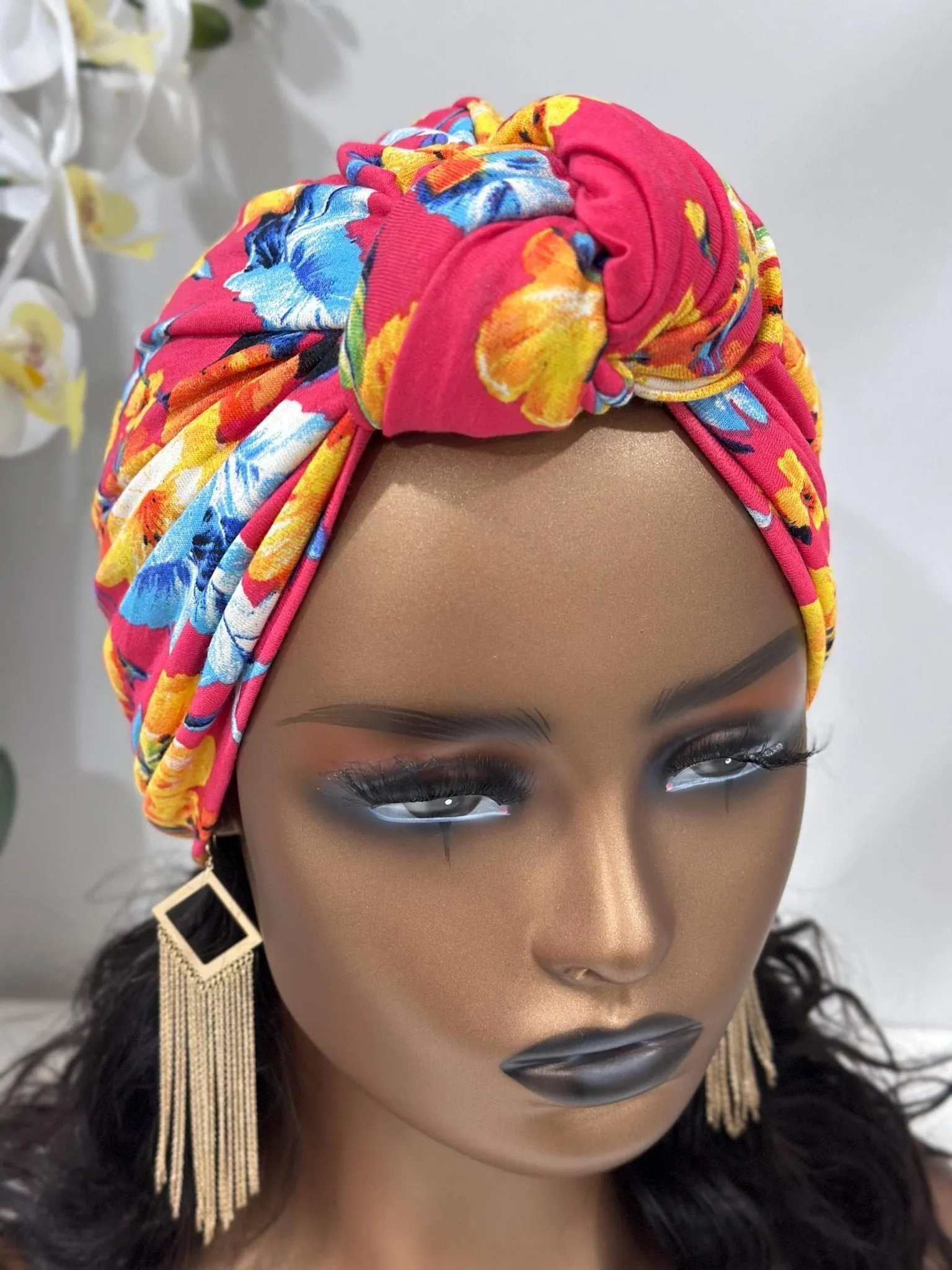 Kaia Pretied Knotted Turban