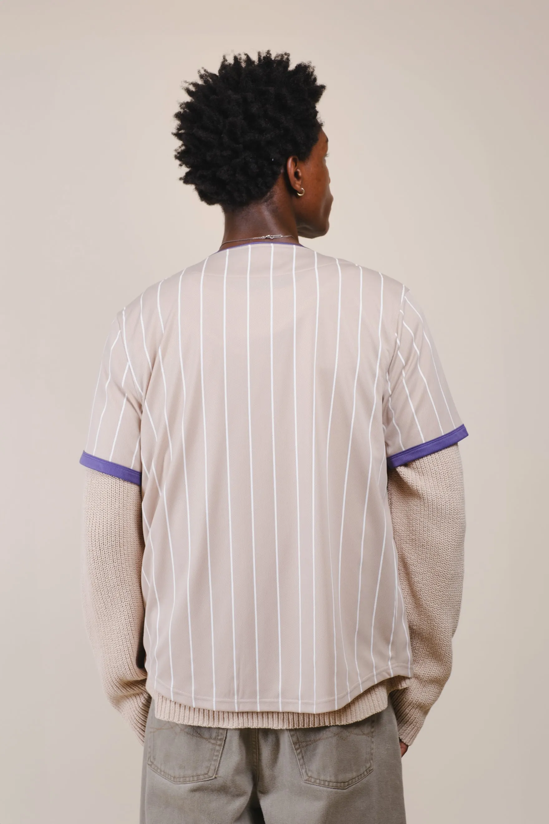 LA Pinstripe Baseball Jersey