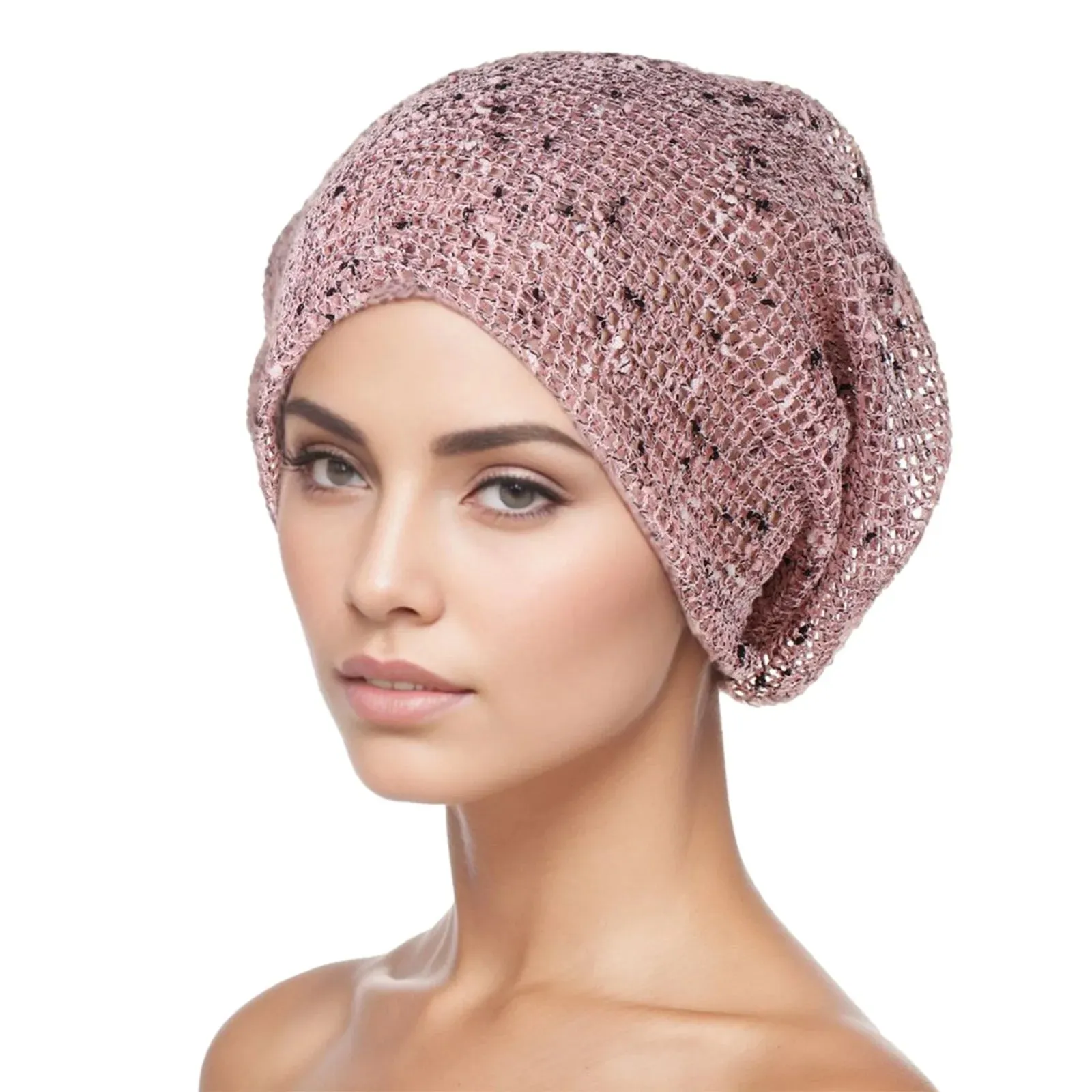 Ladies Crochet Muslim Skullies Beanie Scarf Turban Cancer Chemo Beret Hat Spring Fall Women's Casual Cover Wrap Turban Headwear