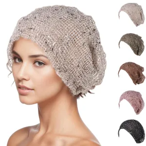 Ladies Crochet Muslim Skullies Beanie Scarf Turban Cancer Chemo Beret Hat Spring Fall Women's Casual Cover Wrap Turban Headwear