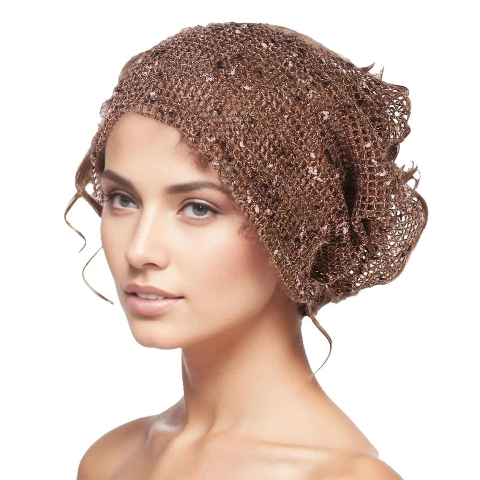 Ladies Crochet Muslim Skullies Beanie Scarf Turban Cancer Chemo Beret Hat Spring Fall Women's Casual Cover Wrap Turban Headwear