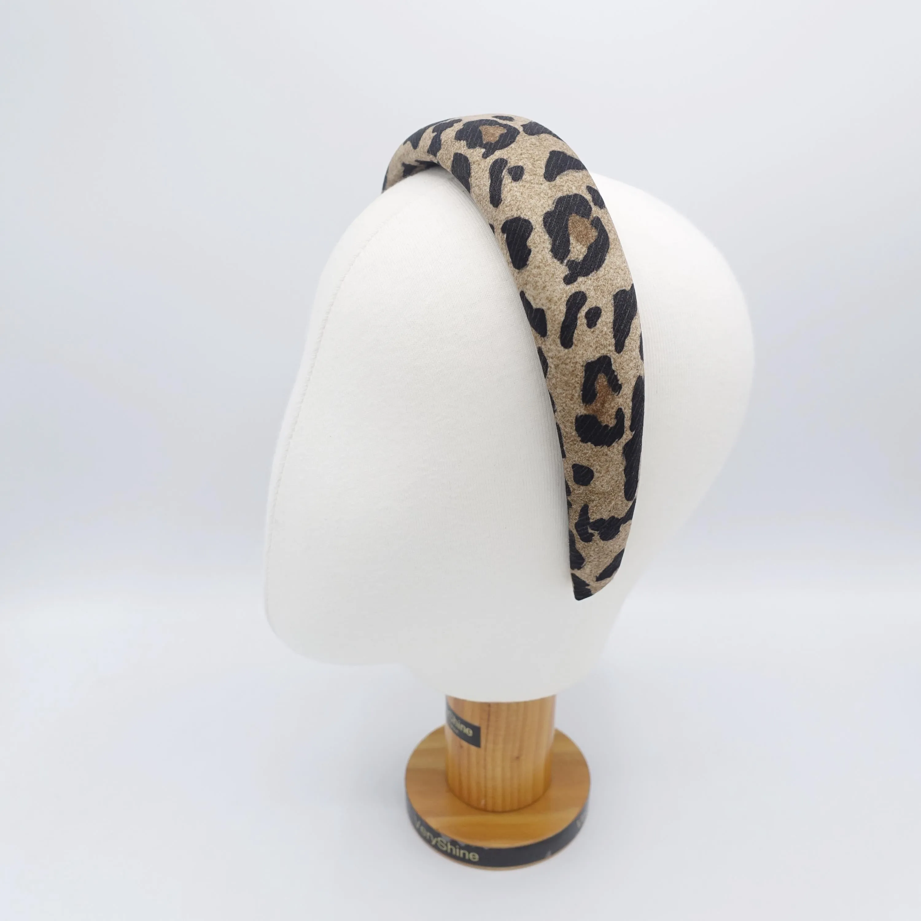 leopard headband, padded headband, trendy headband for women