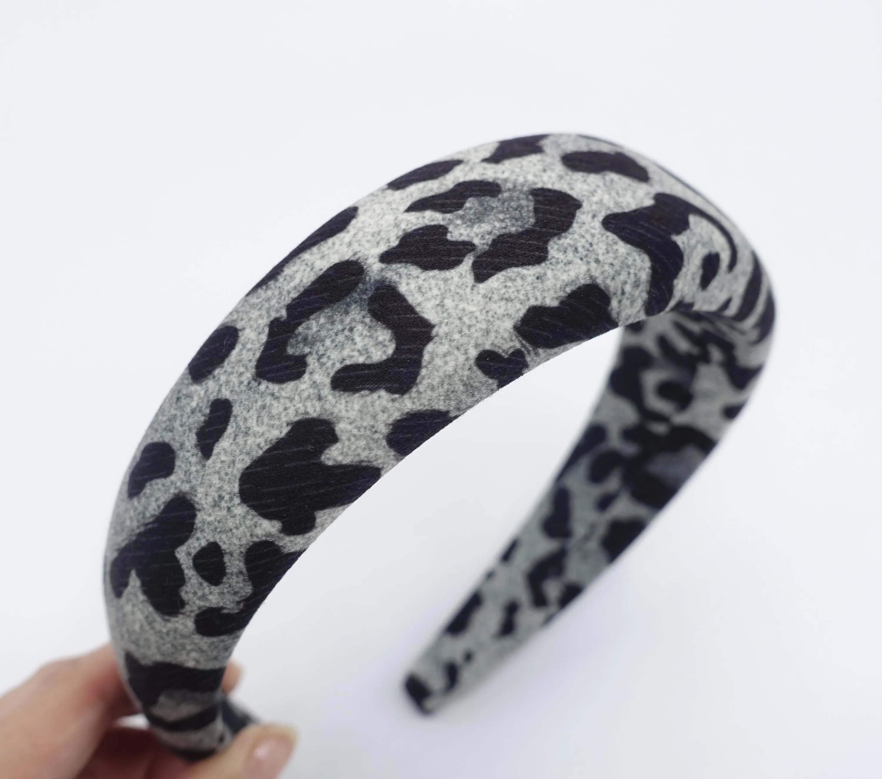 leopard headband, padded headband, trendy headband for women