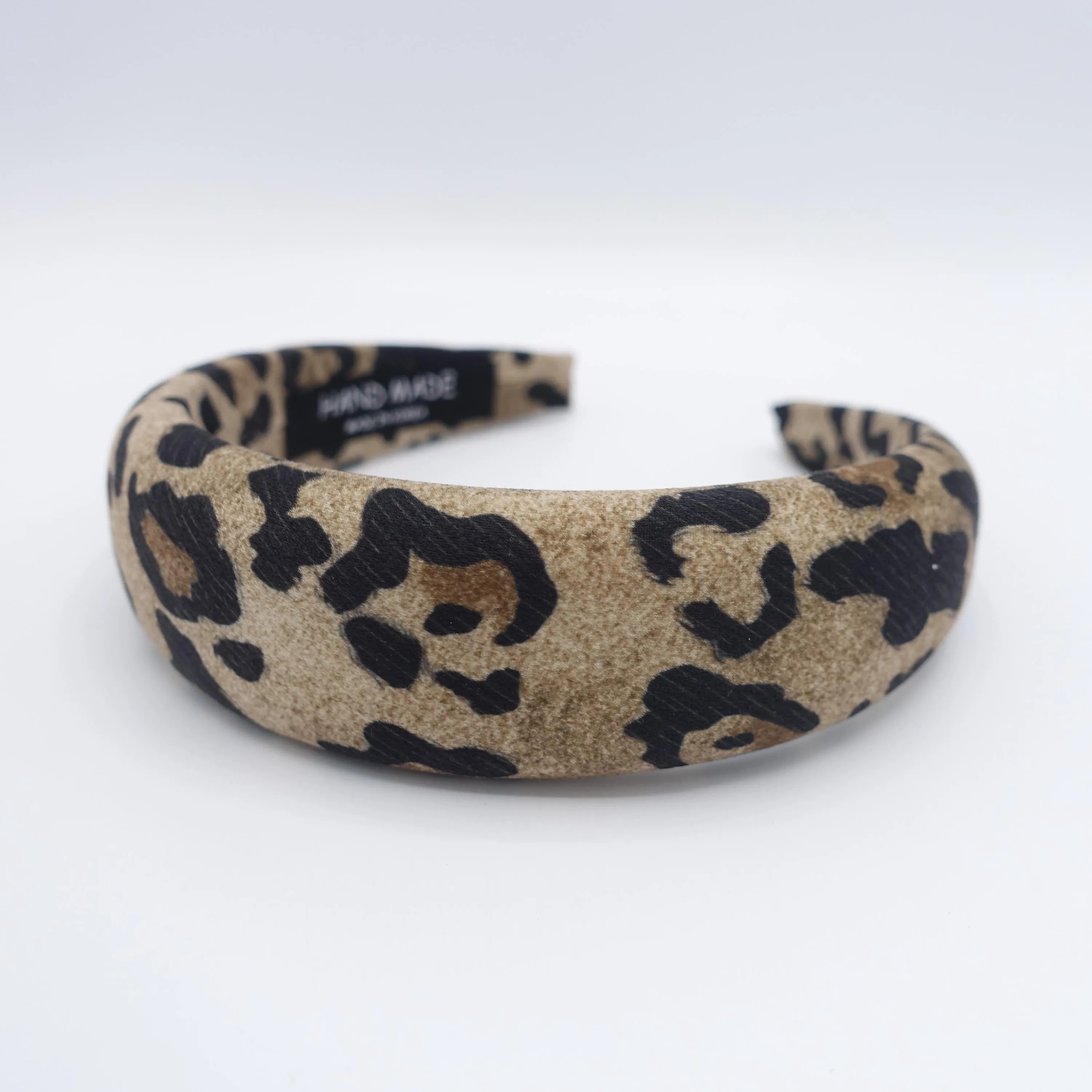 leopard headband, padded headband, trendy headband for women