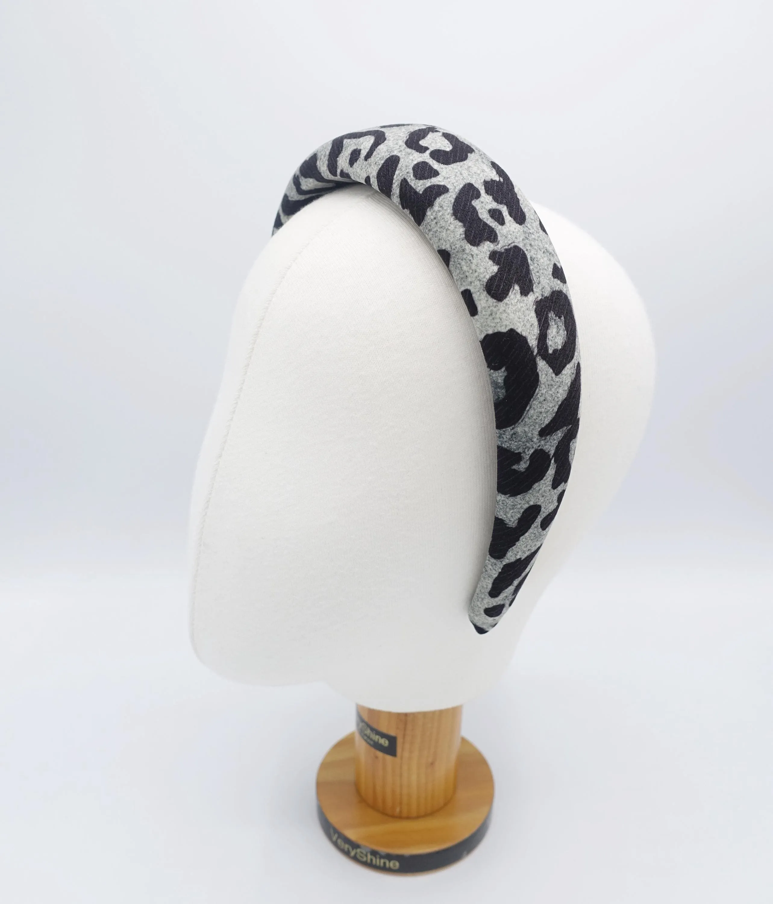 leopard headband, padded headband, trendy headband for women
