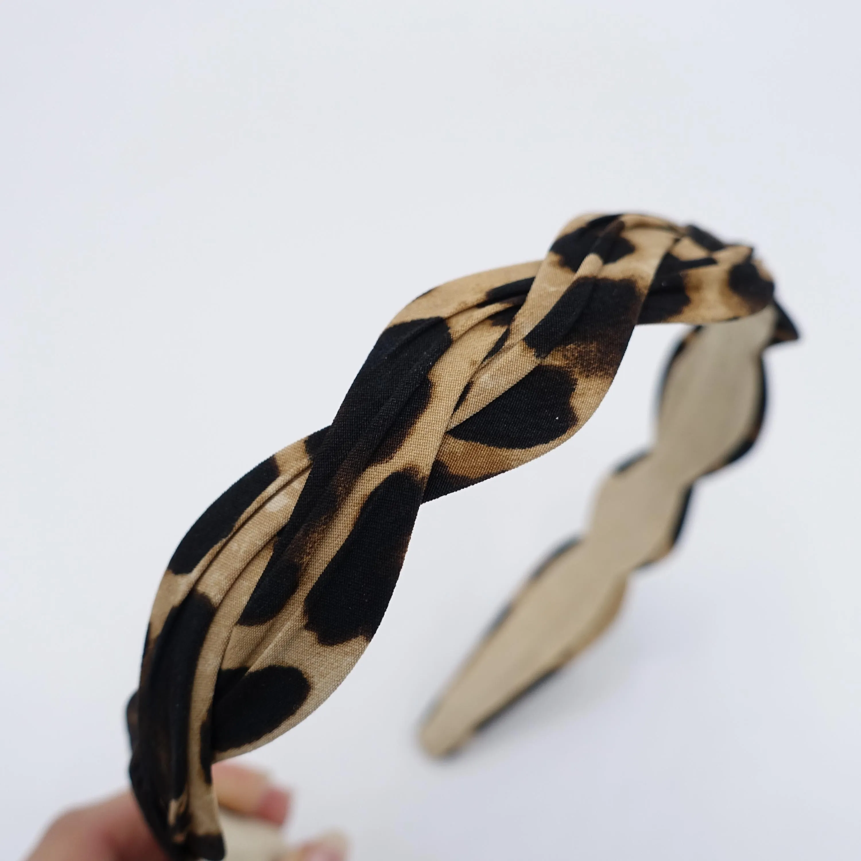 leopard wave headband  for women