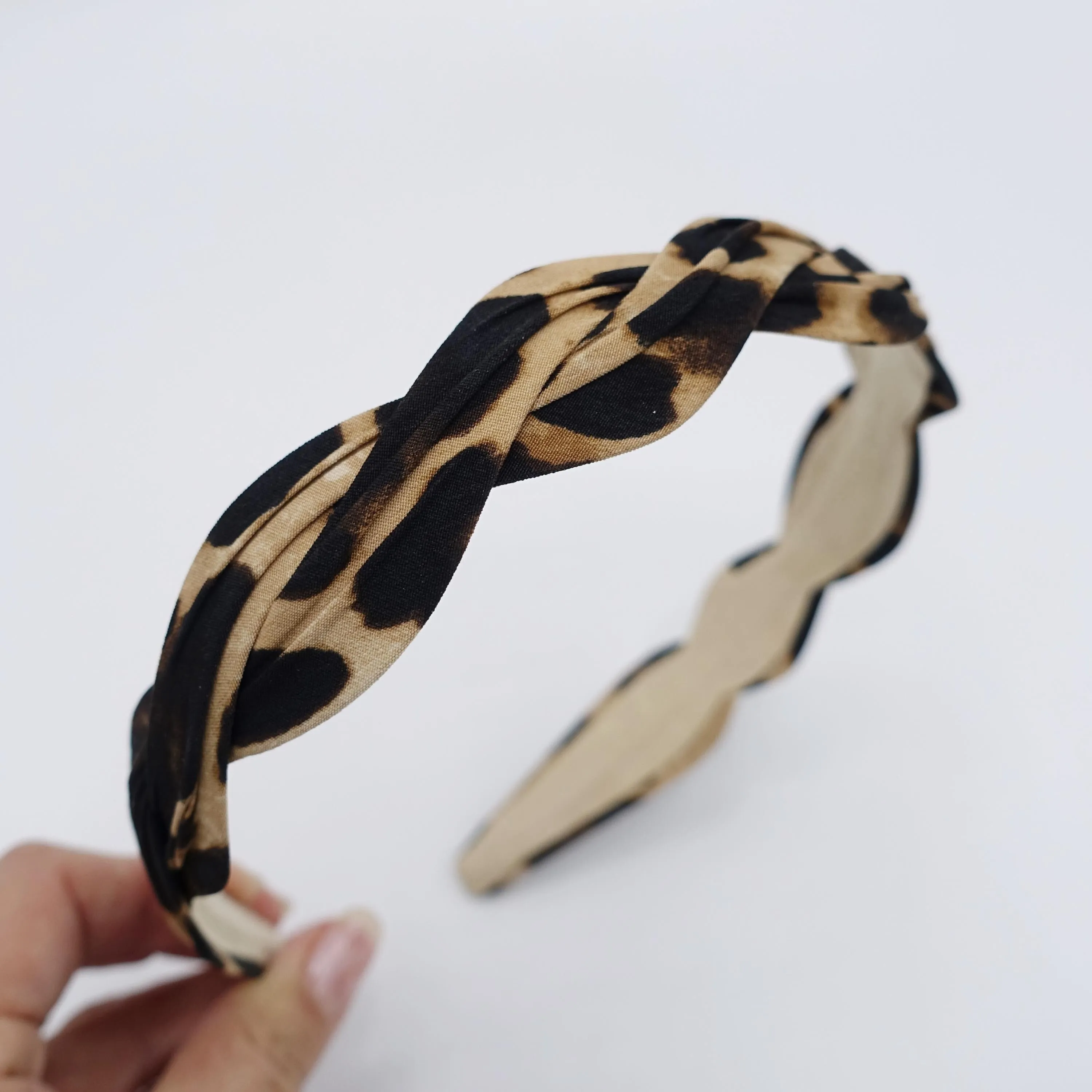 leopard wave headband  for women