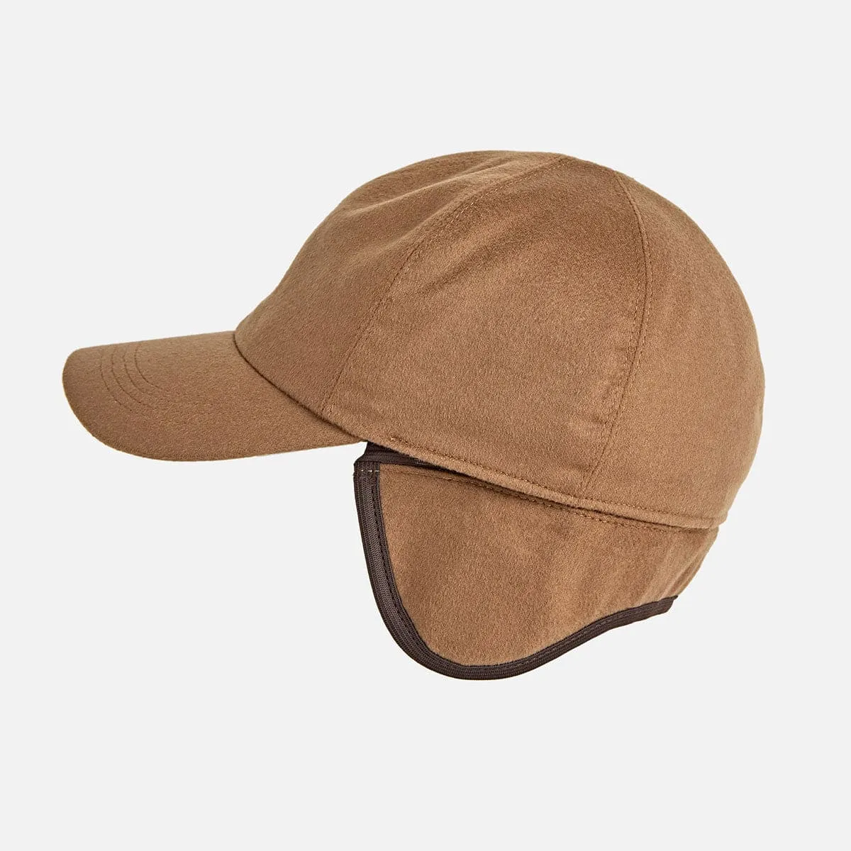 Light Brown Loro Piana Storm System Cashmere Baseball Cap