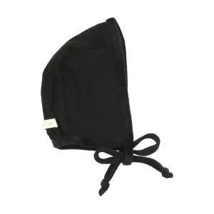 Lil Legs Velour Trim Bonnet - Black