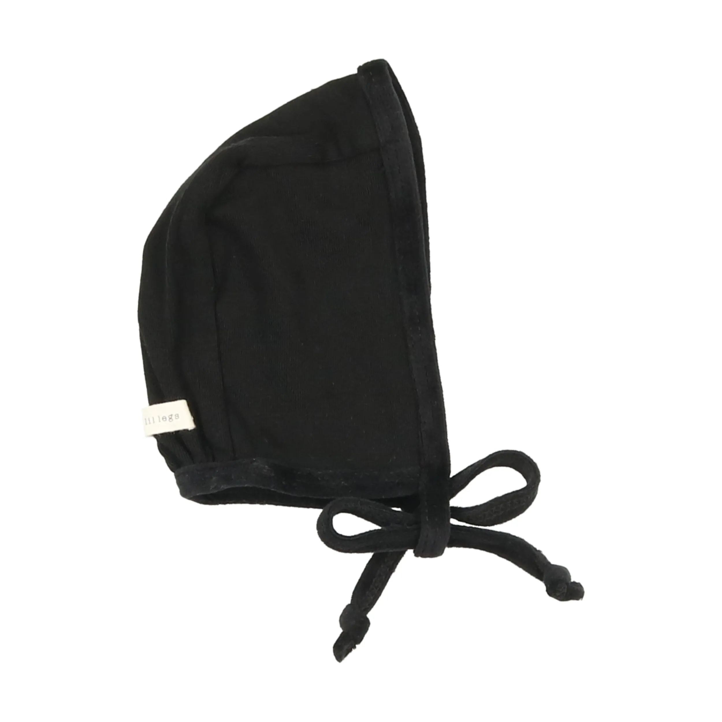 Lil Legs Velour Trim Bonnet - Black