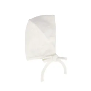 Lilette Swiss Dot Bonnet - White (Boy)