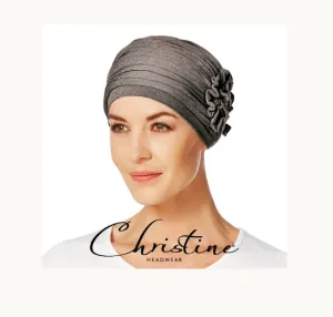 Lotus Turban - Brown Melange, Bamboo