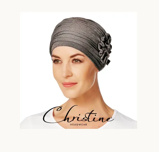 Lotus Turban - Brown Melange, Bamboo