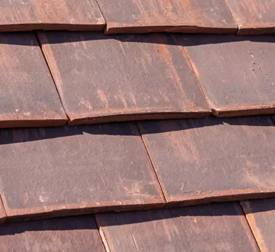 Marley Acme Double Camber Plain Roof Tile - Burnt Flame