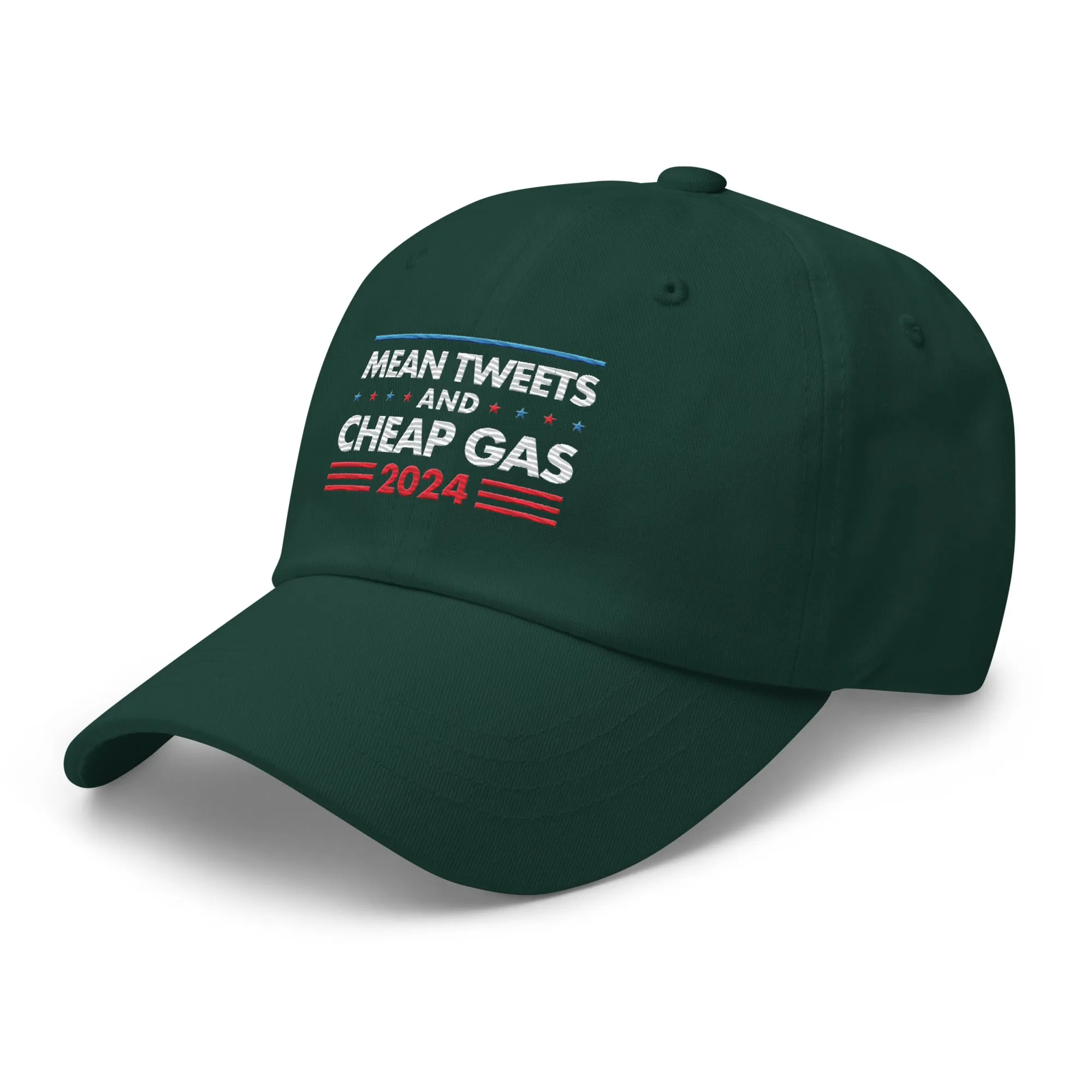 Mean Tweets and Cheap Gas Leather Back Hat