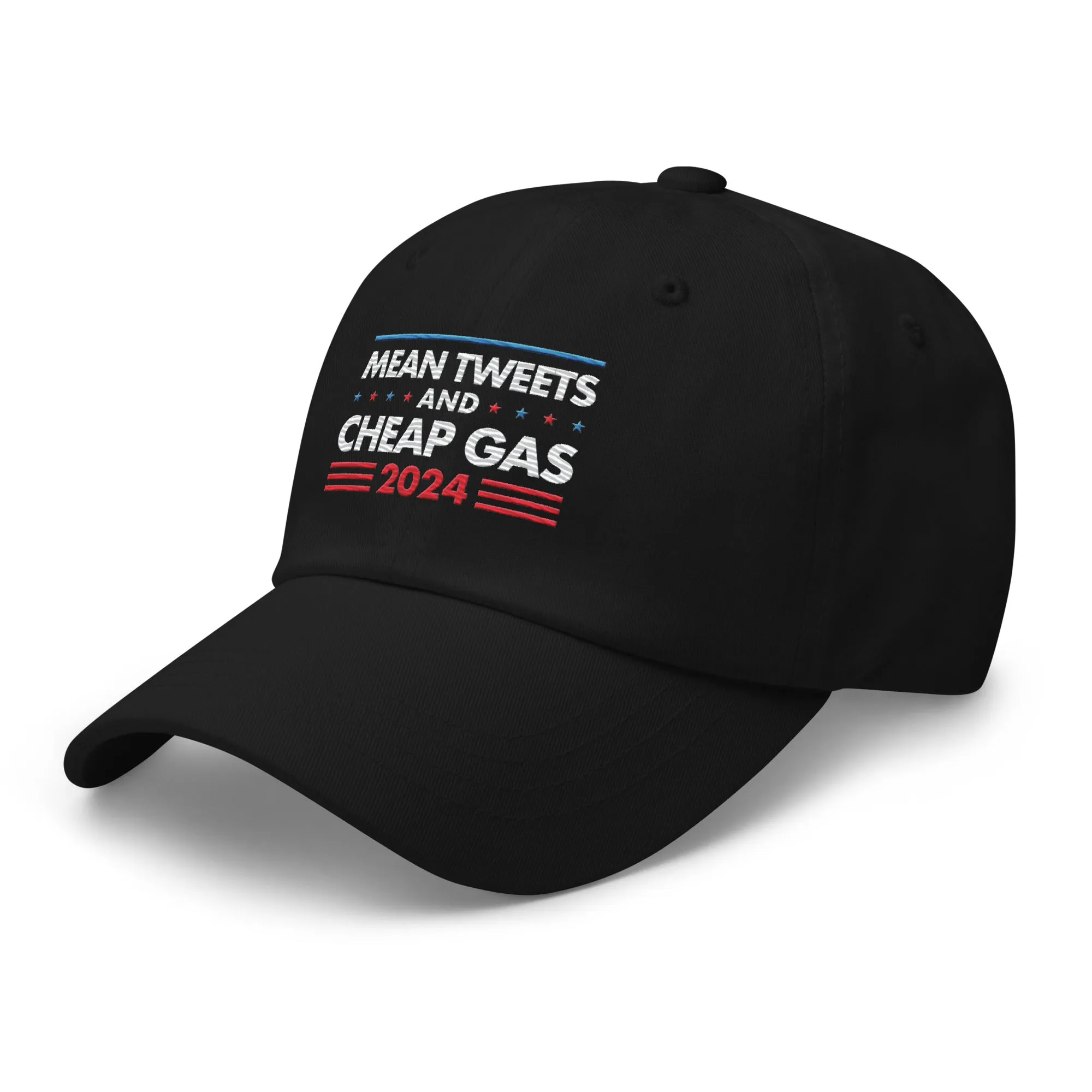 Mean Tweets and Cheap Gas Leather Back Hat