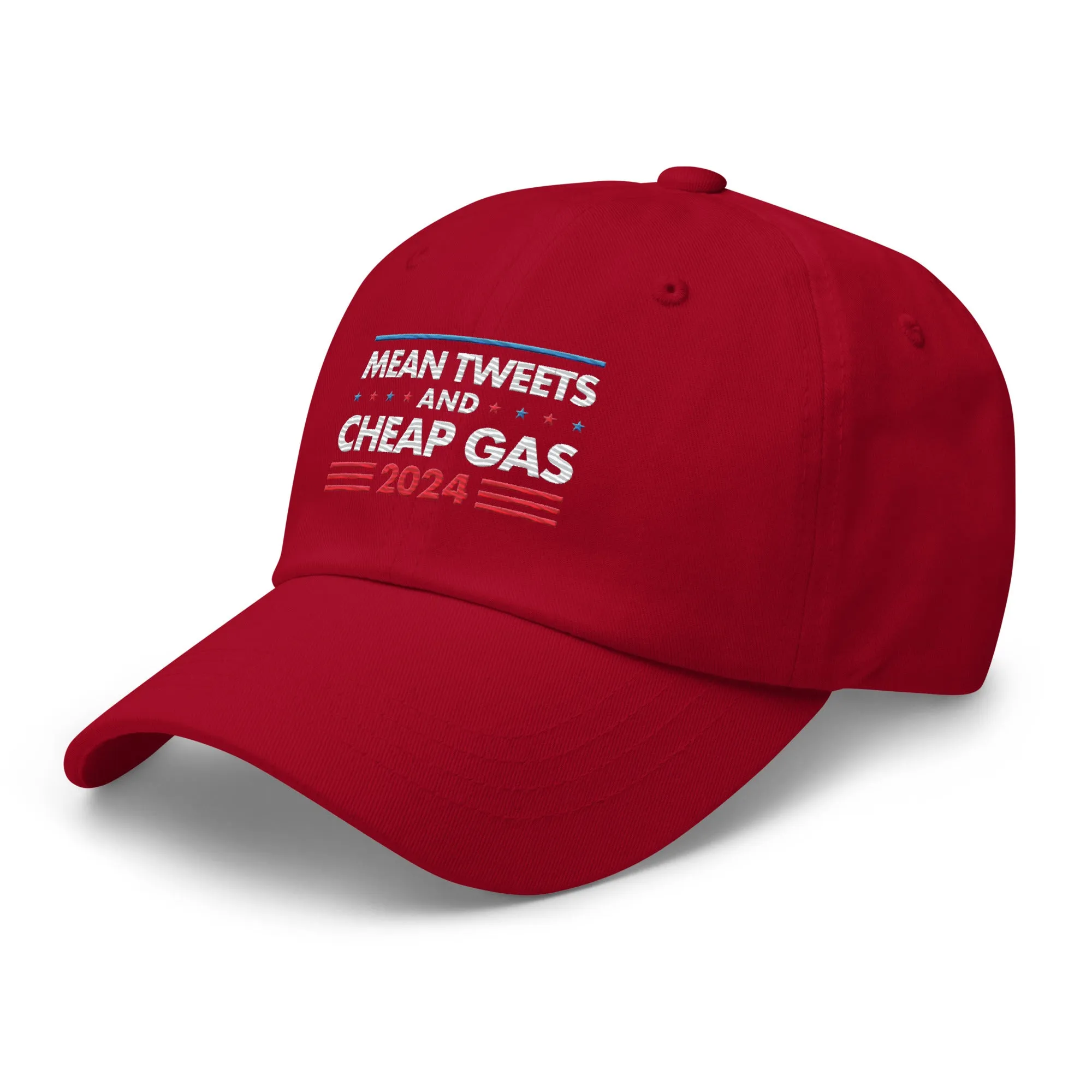 Mean Tweets and Cheap Gas Leather Back Hat